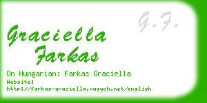 graciella farkas business card